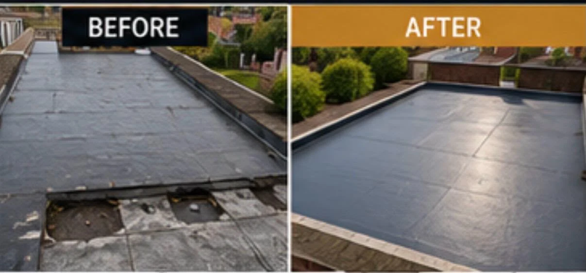 Flat roof renewal